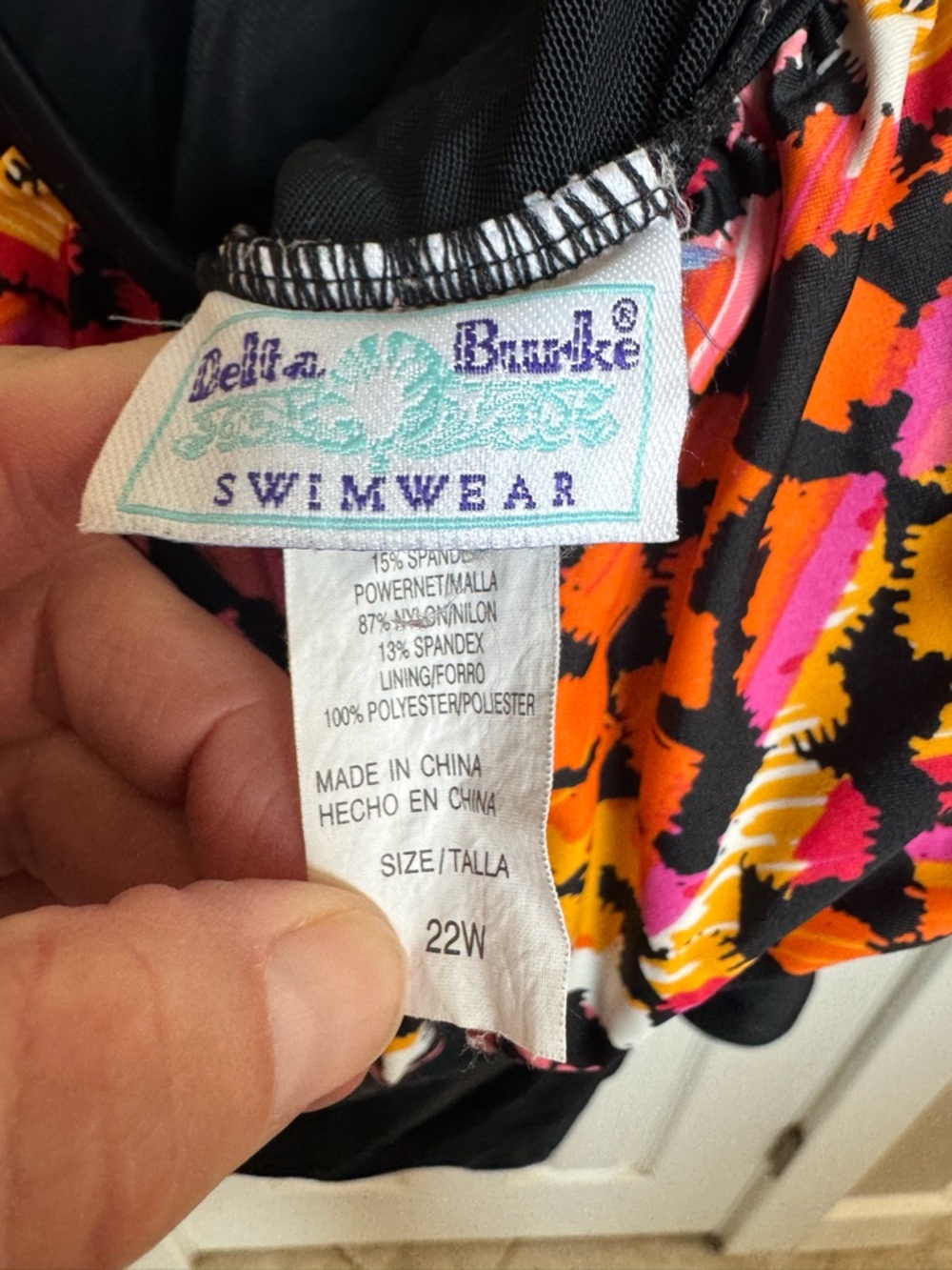 Delta Burke Swimwear Plus size Black Swim Dress - Picture 5 of 5
